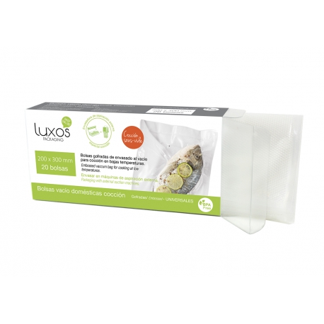 Bolsa vacío doméstica de cocción, 200 x 300 mm, 20 unidades